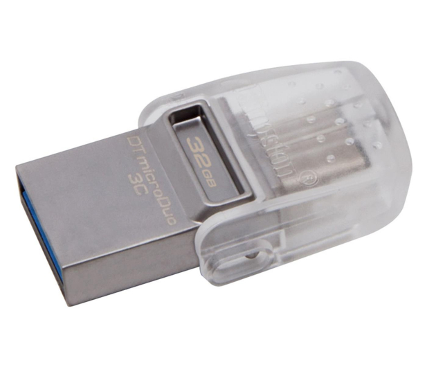 KINGSTON Data Traveler MicroDuo 3C 32GB USB 3.1 Gen1 (DTDUO3C/32GB) - 247987 - zdjęcie